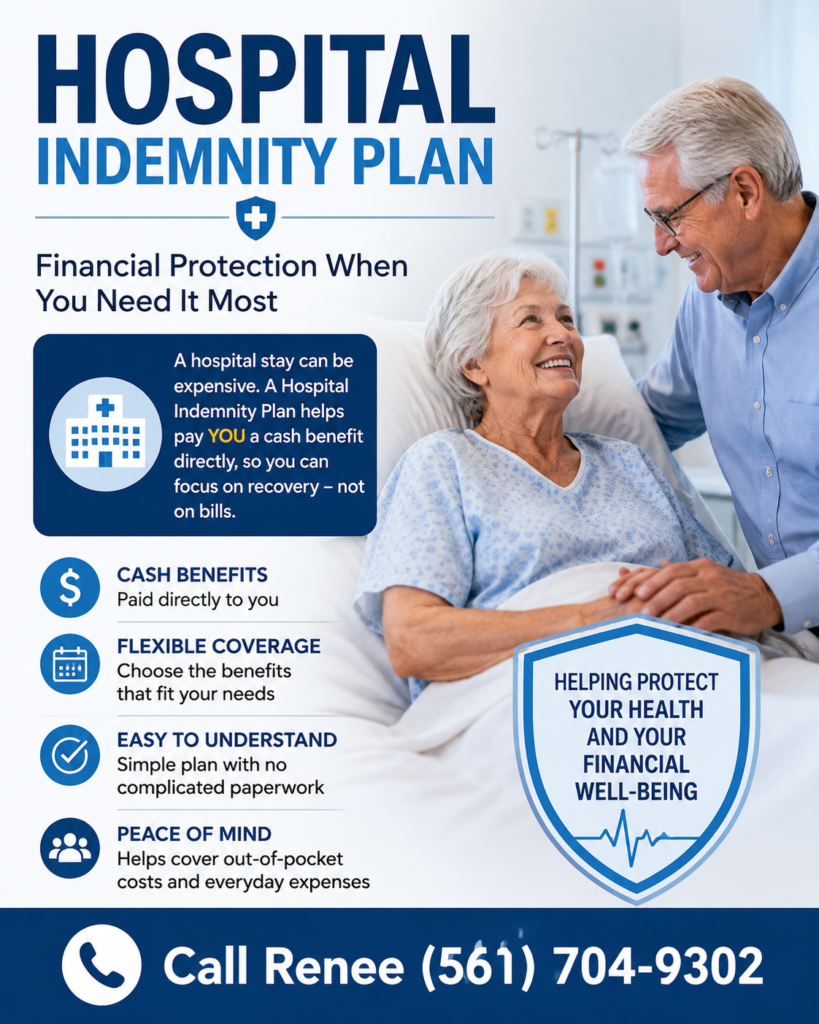 Hospital Indemnity insurance pays cash